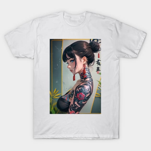 tattoo girl T-Shirt by CandyShop